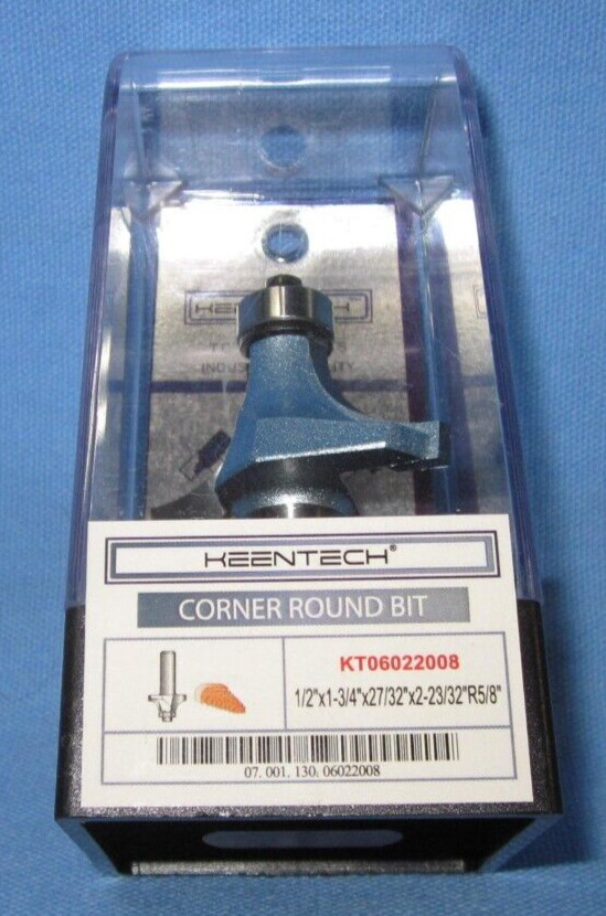 Keentech 1/2”x1-3/4” Corner Round Router Bit KT06022008, R5/8″ New