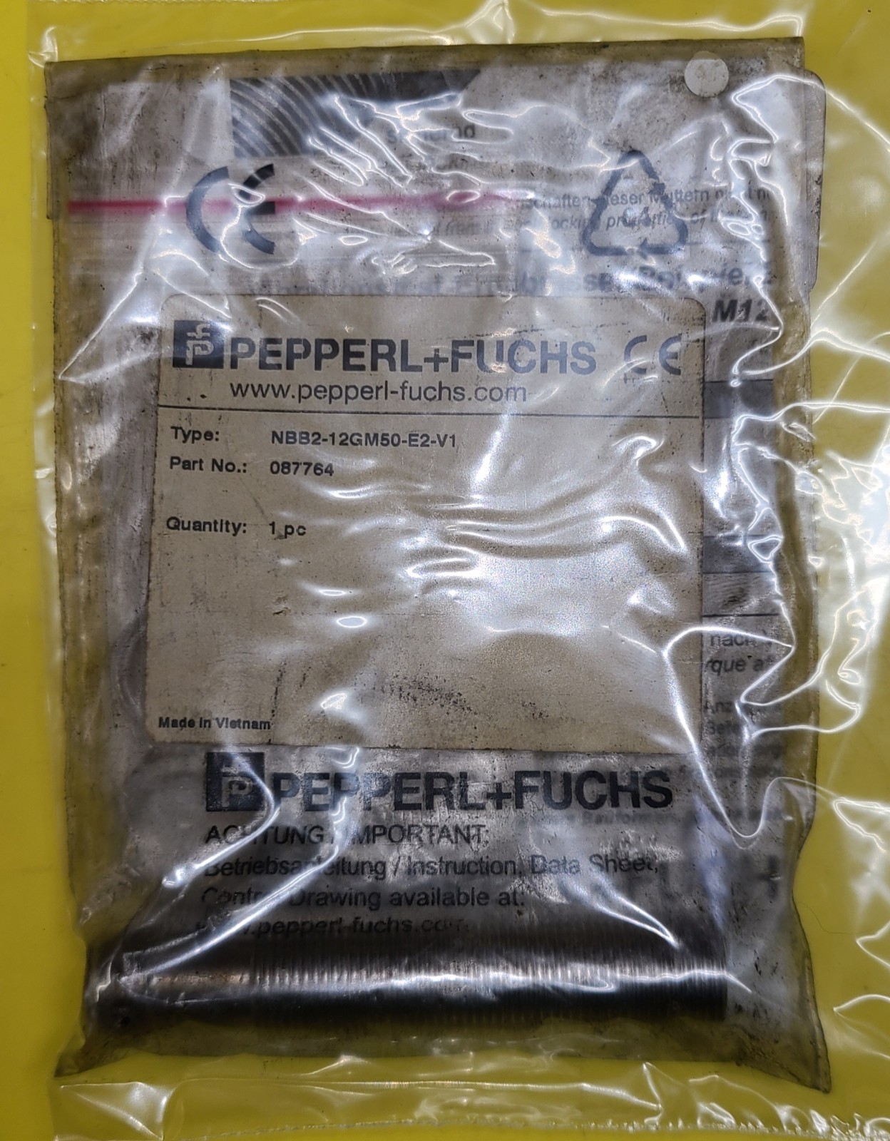 Pepperl + Fuchs NBB2-12GM50-E2-V1 Inductive sensor