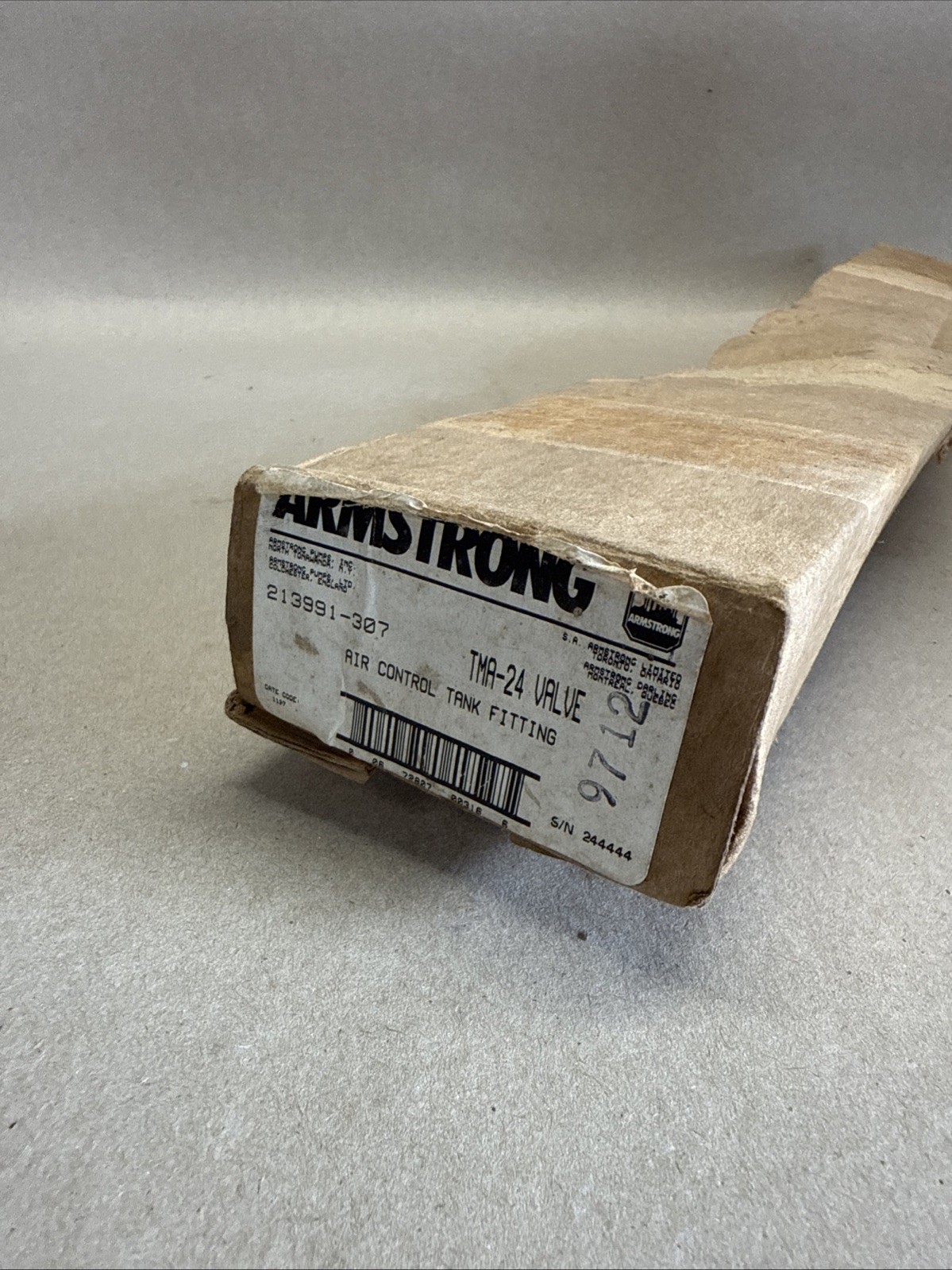 ARMSTRONG TMA-24 Valve Air Control Tank Filling 213991-307