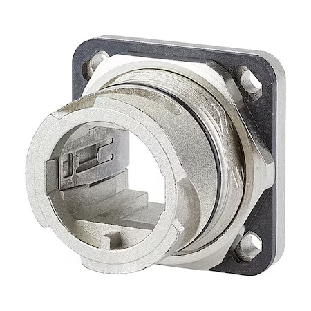 Metz Connect 1401013300Me Bulkhead, Metal, Gray, Flange, 221 F, -40 F