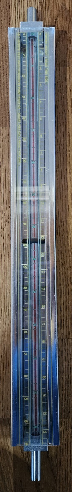 KENCO 15 PSIG/120°F Injection Rate Gauge Flow Meter Pump Setting NEW