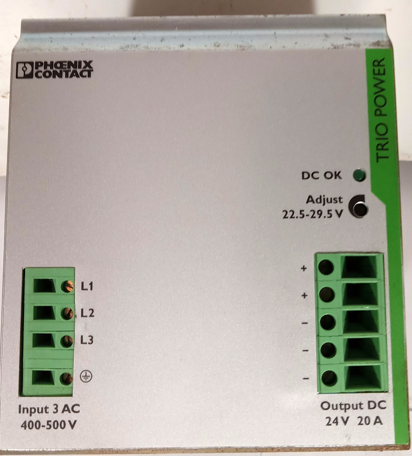 1 USED PHOENIX CONTACT TRIO-PS/3AC/24DC/20 SNO.3015160223. NNB ***MAKE OFFER***