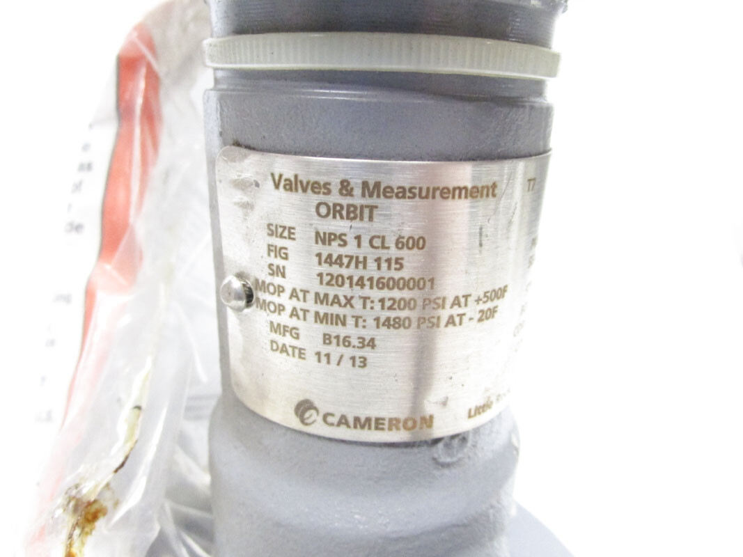 CAMERON B16.34 NPS1CL600 1480PSI NSNP