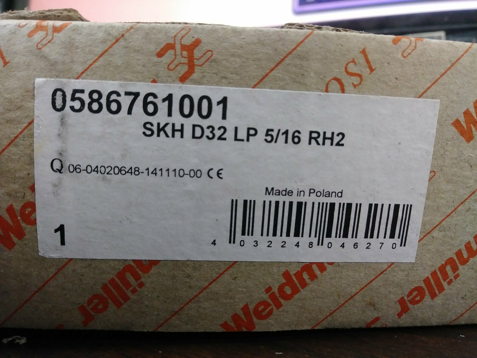 WEIDMULLER 0586761001 CARD EDGE CONNECTOR INTERFACE 4 AMP 250 VOLT NEW IN BOX