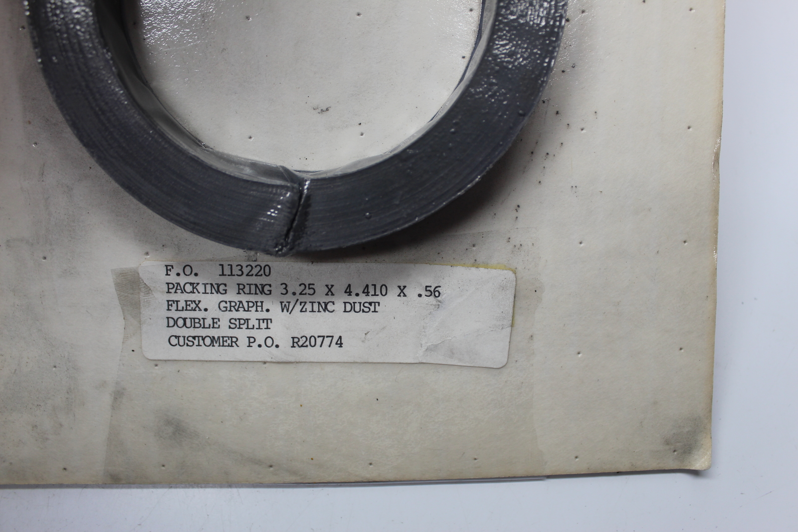 INDUSTRIAL SPARE 113220 3.25X4.410X.56 PACKING RING NSNP