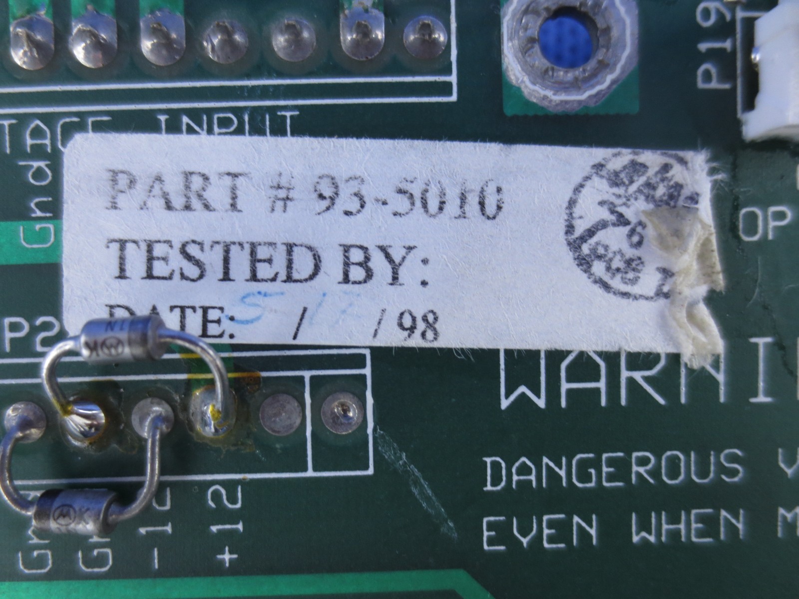 HAAS 32-4075A, 65-4075A, 93-5010 PCB, POWER DISTRIBUTION BOARD. WARRANTY