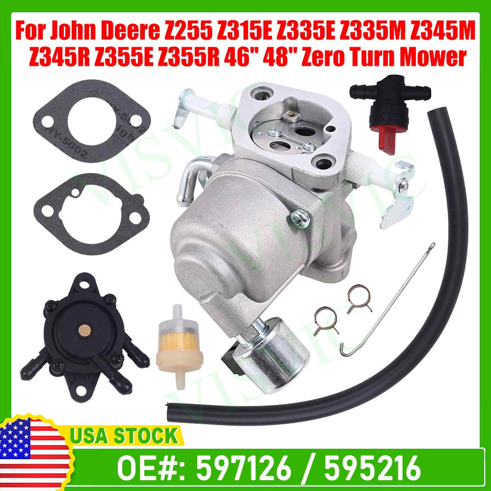 Carburetor carb For John Deere Z335E Z355E Z355E Z345R Z345M Z355R 46” 48”