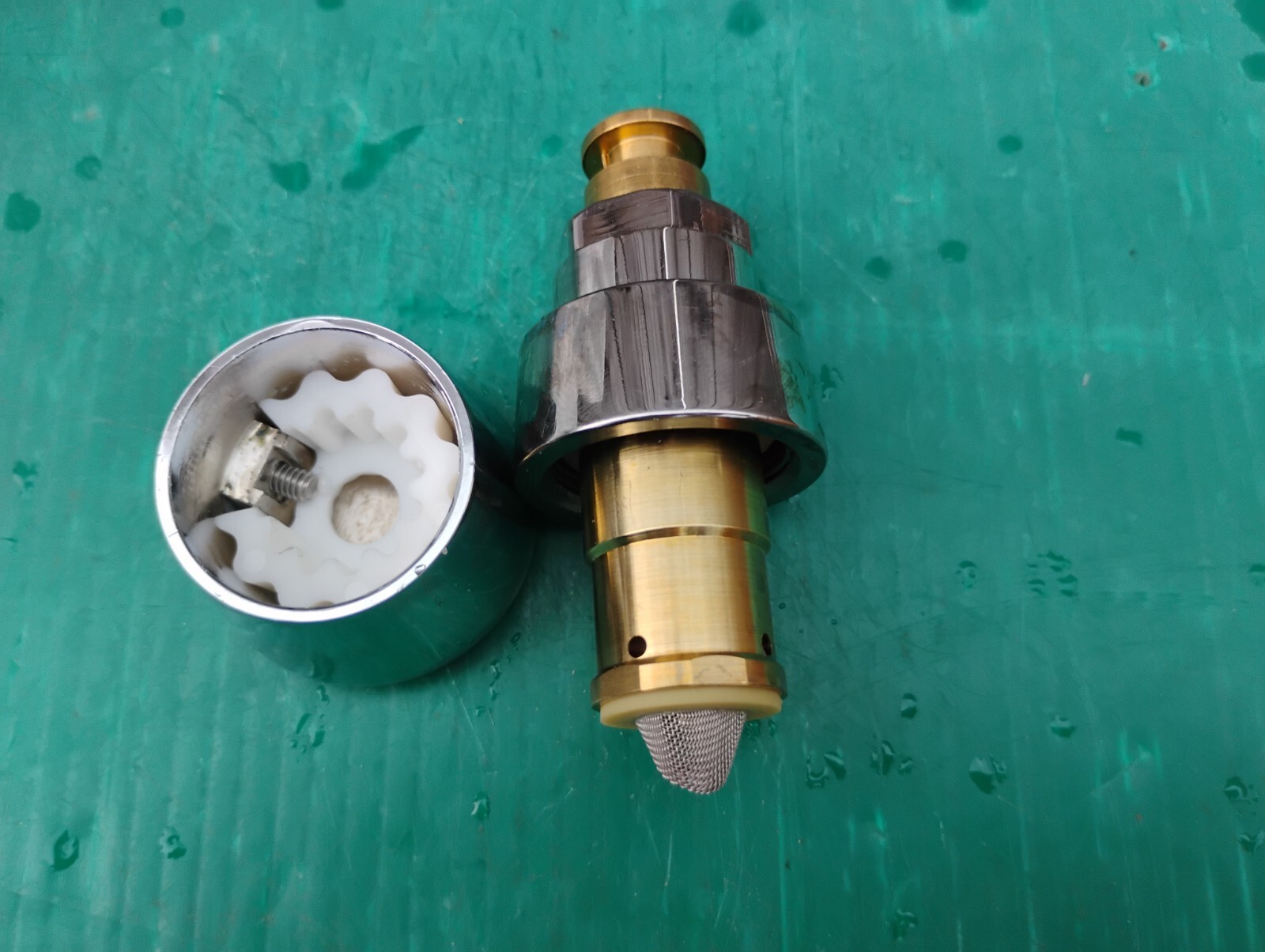 T&S Brass 238AB Metering Cartridge with Blank Push Button, 3.14 gpm