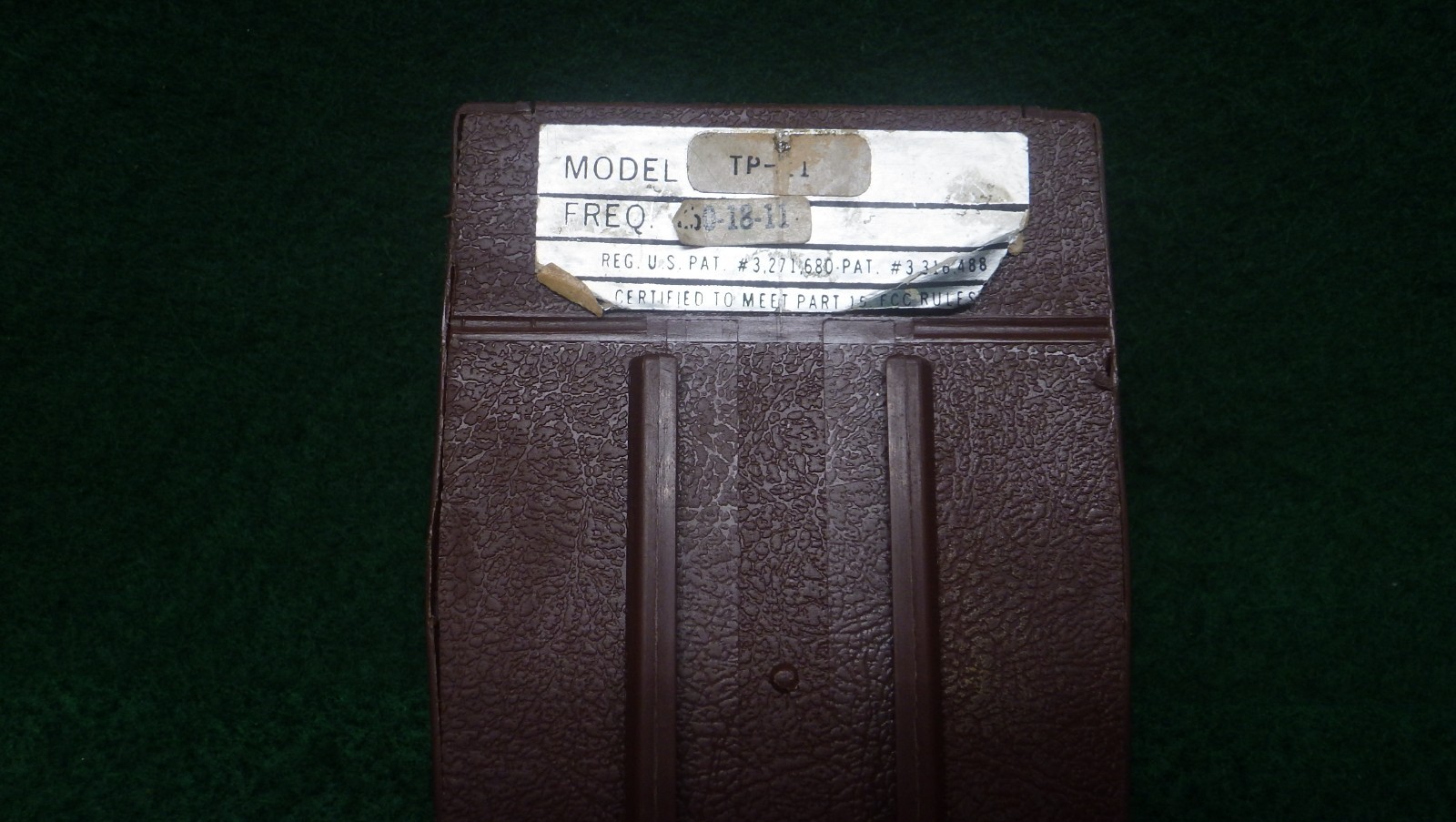 Vintage Telectron TP-21 One Button Garage Door Remote Control 1960s MCM Atomic
