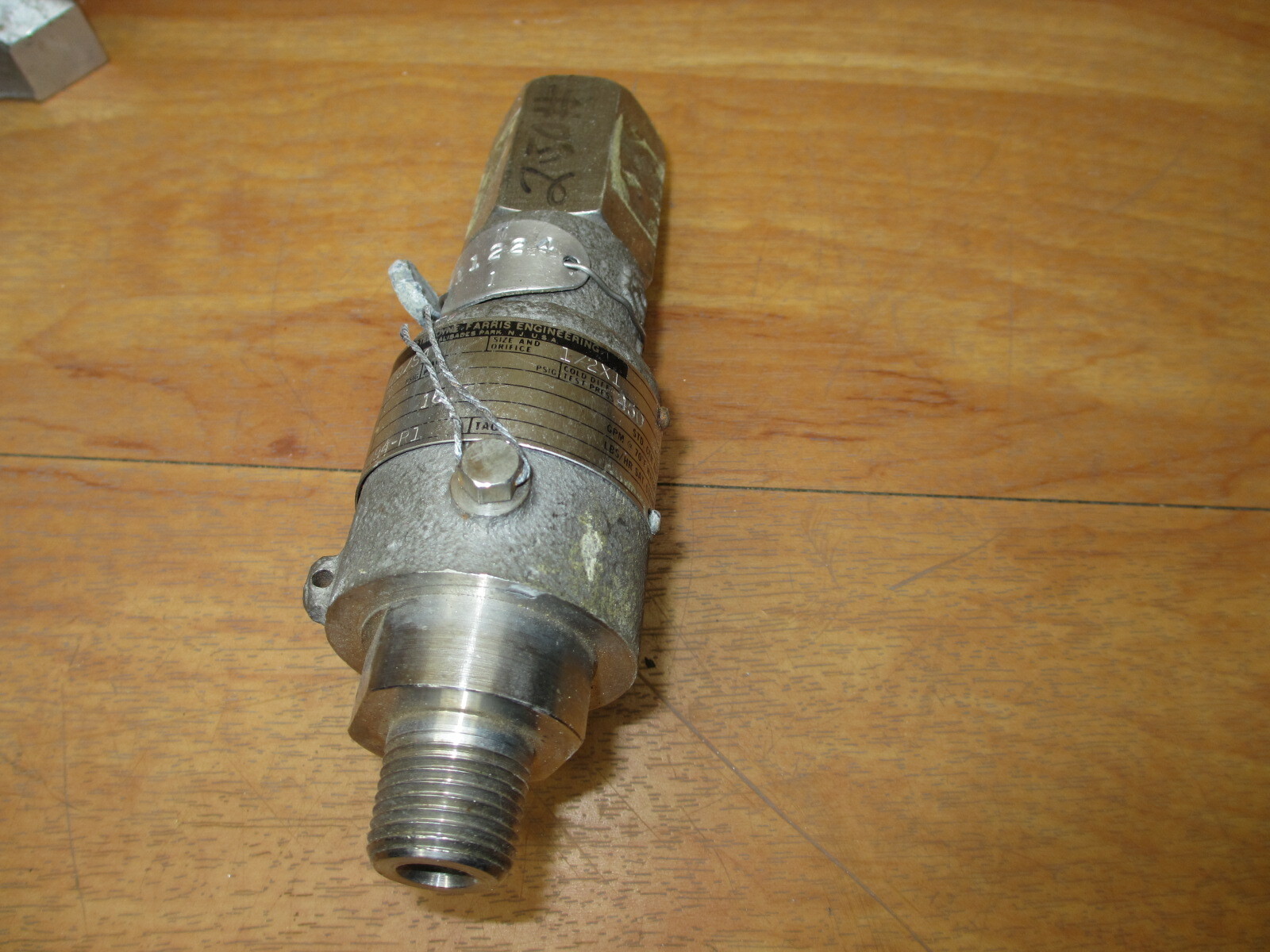 Teledyne Farris 1870/S4 Safety Relief Valve Set 250psig 1/2″x1″ 18.6gpm Water