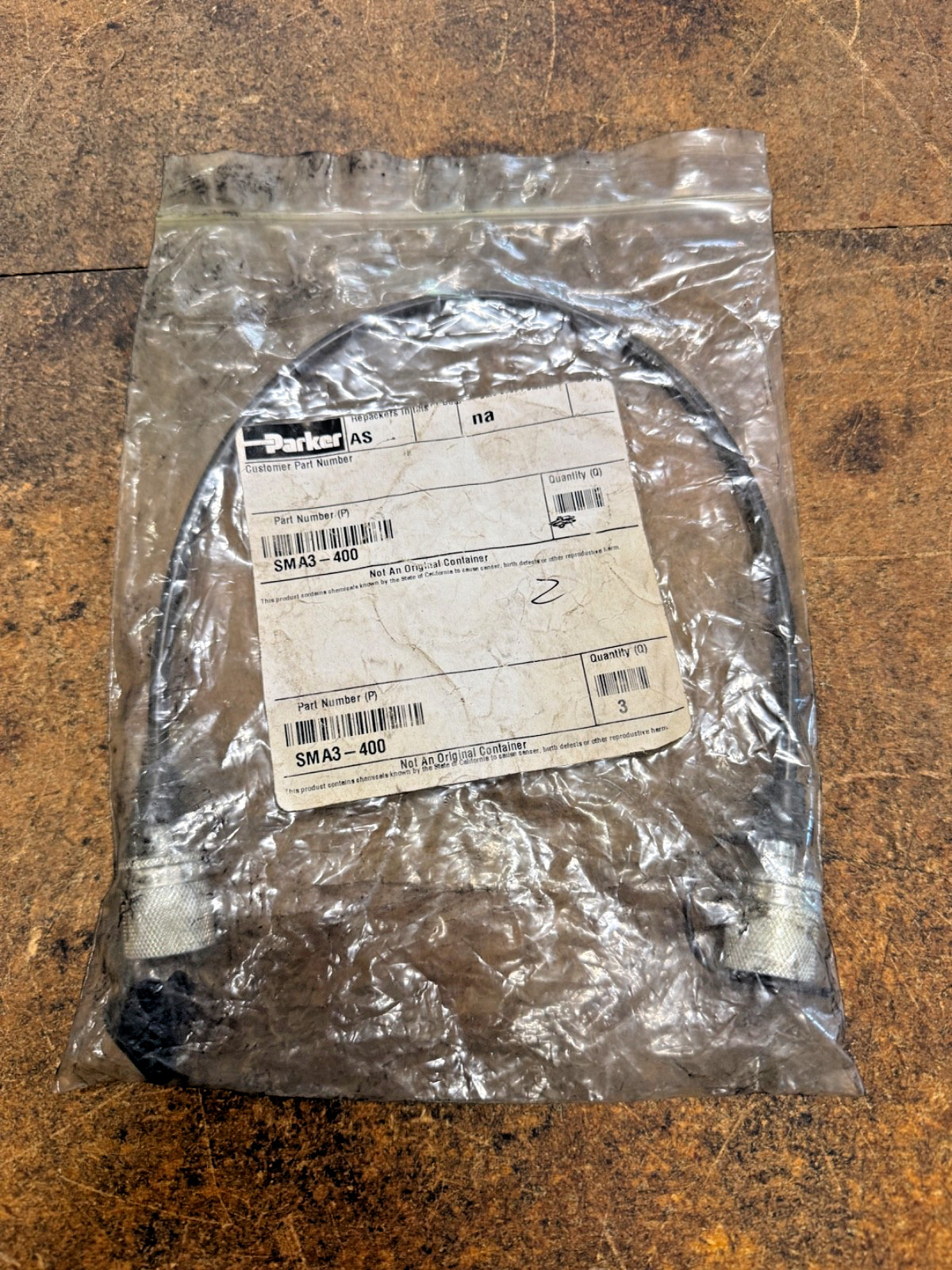 PARKER SMA3-400 HIGH PRESSURE COUPLING HOSE WITH M16 X2 CONNECTION (NEW)