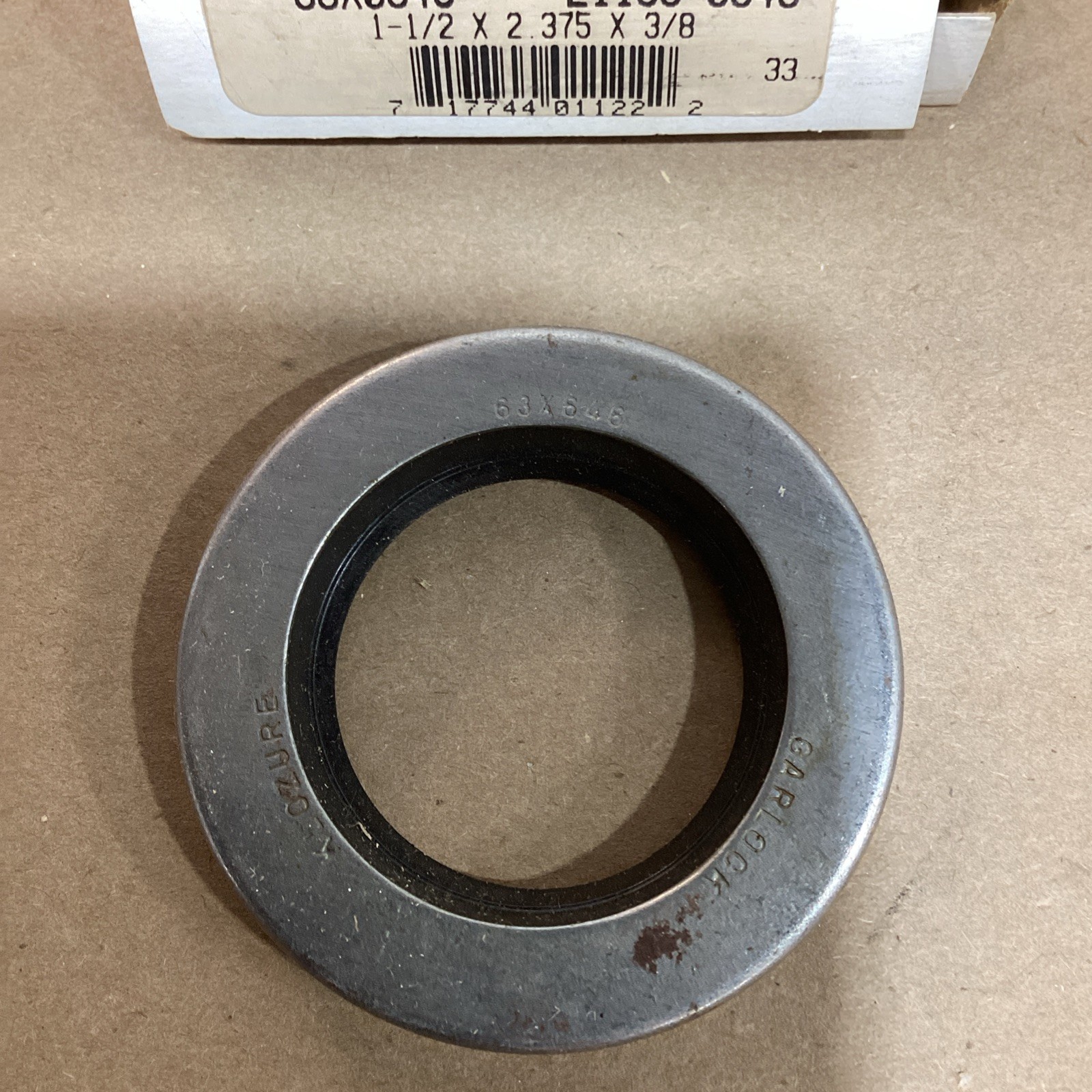 Garlock Klozure Oil Seal 63×0646 21158-0646 1 -1/2″ x 2.375″ x 3/8″ (LOT OF 3)