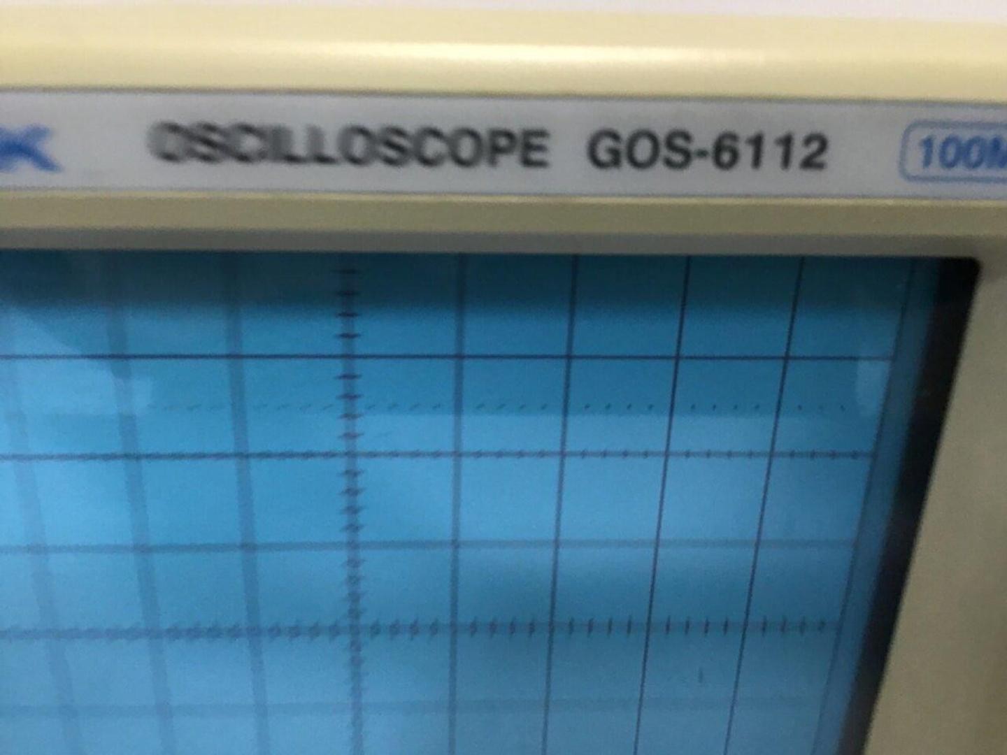 GW INSTEK Oscilloscope GOS-6112 Used #119527