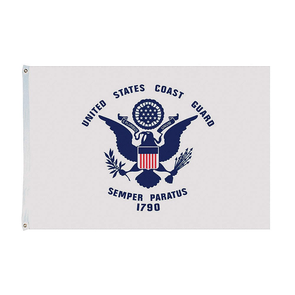 ANNIN FLAGMAKERS 439127 US Coast Guard Flag,4×6 Ft,Nylon 5JFE2