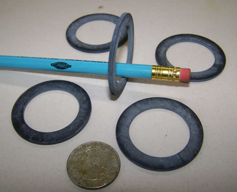 Rubber gasket 1 5/8 x 1 1/8 x 1/16 washer spacer lot 5