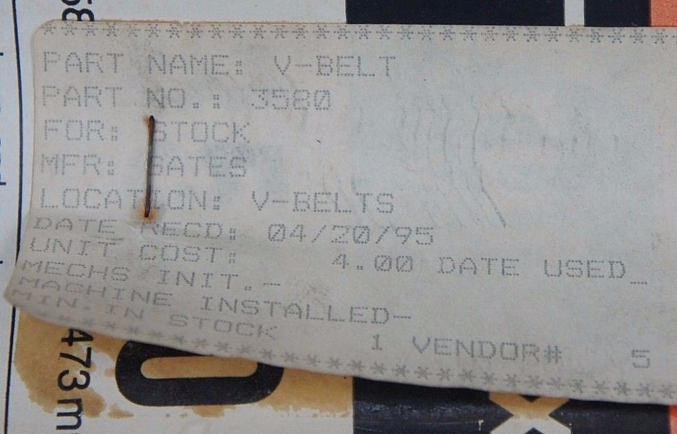 LOT OF 11 NEW GATES TRUFLEX V BELTS 5L400 4L700 3580 2550 2540