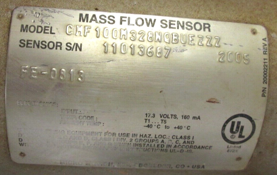 MICRO MOTION, 1″ RF 150#, CMF100M328NQBUEZZZ, W/ 700 PROCESSOR, USED