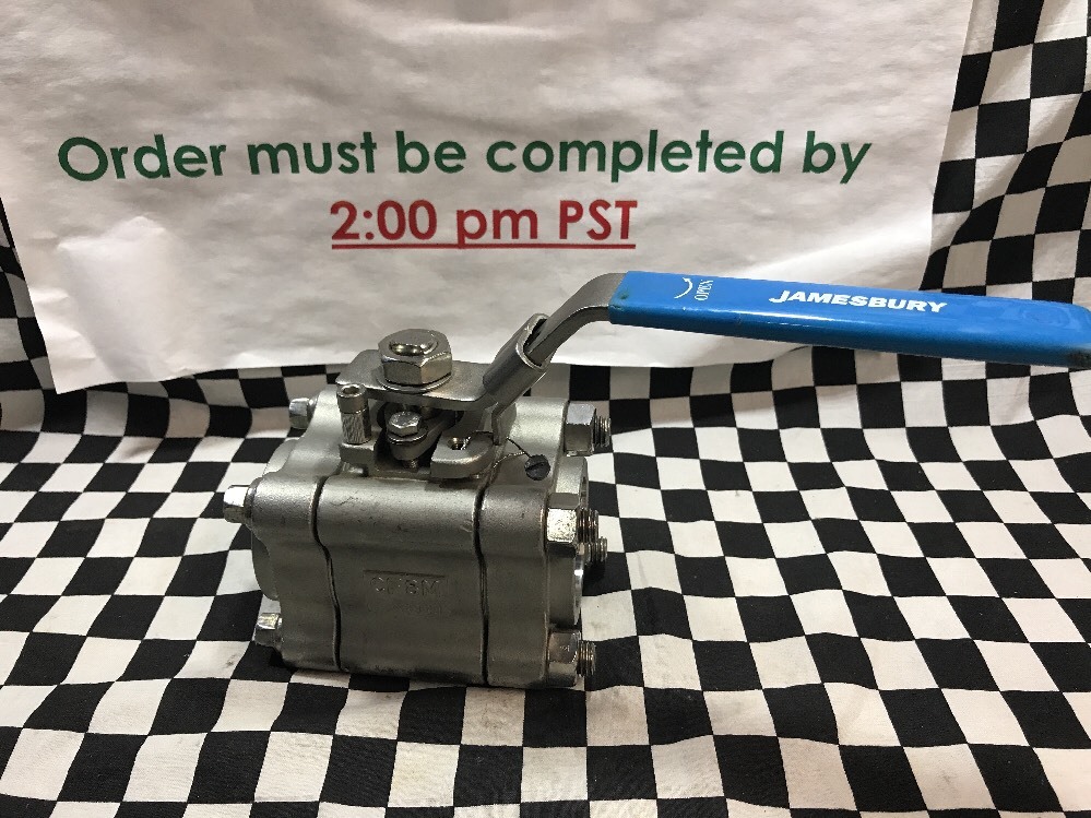 Jamesbury 1-1/2″ Value-Line Ball Valve Socket Weld Ends,CF8M, SHIPSAMEDAY#1375B2