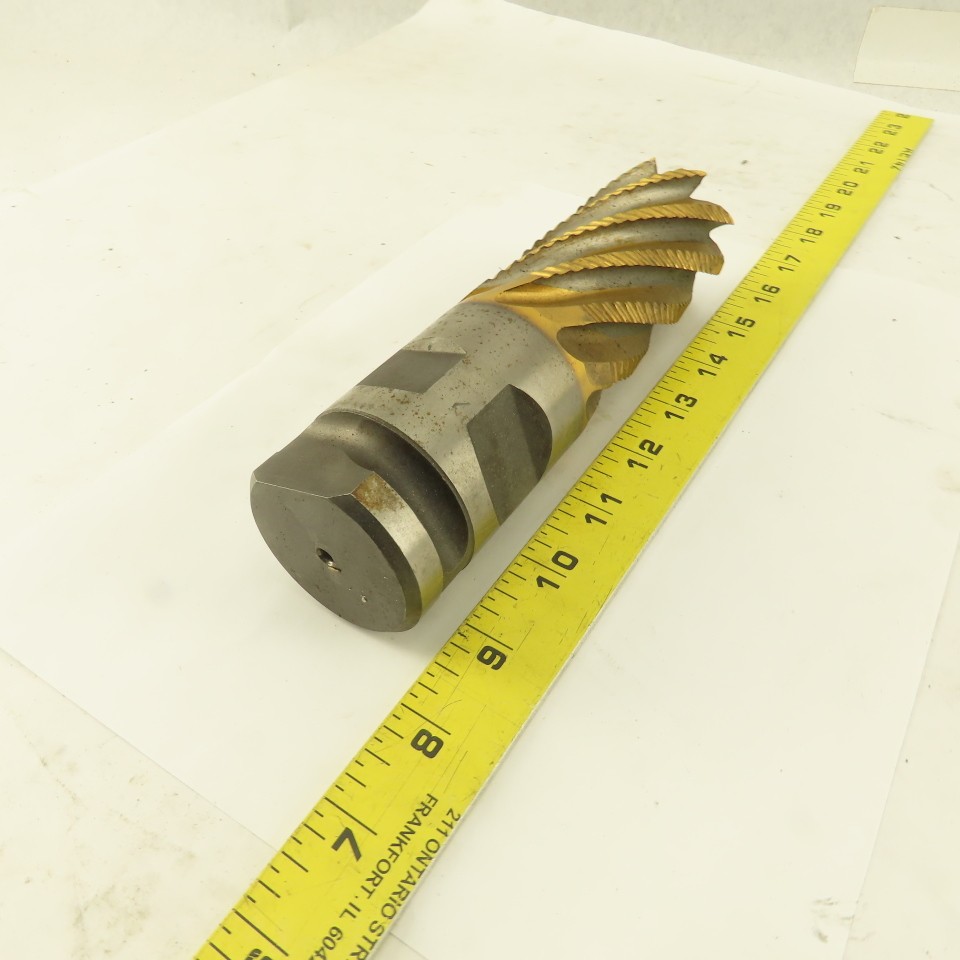 Niagara 2″ Dia. 8 Flute Twist TiN Coated Roughing End Mill Positiv-Lok Shank