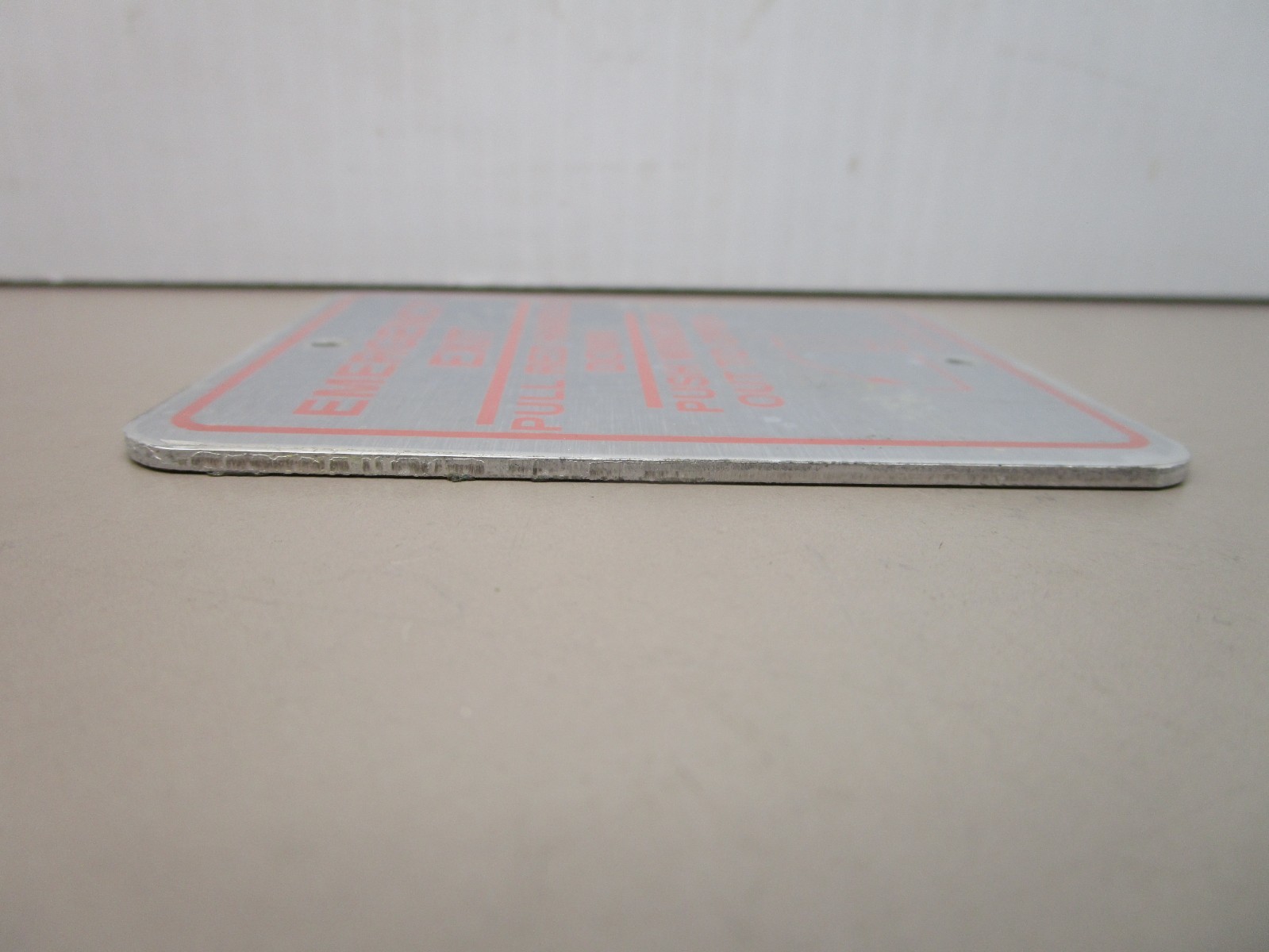 Gillig 59-45633-000 Emergency Exit Instruction Placard Panel