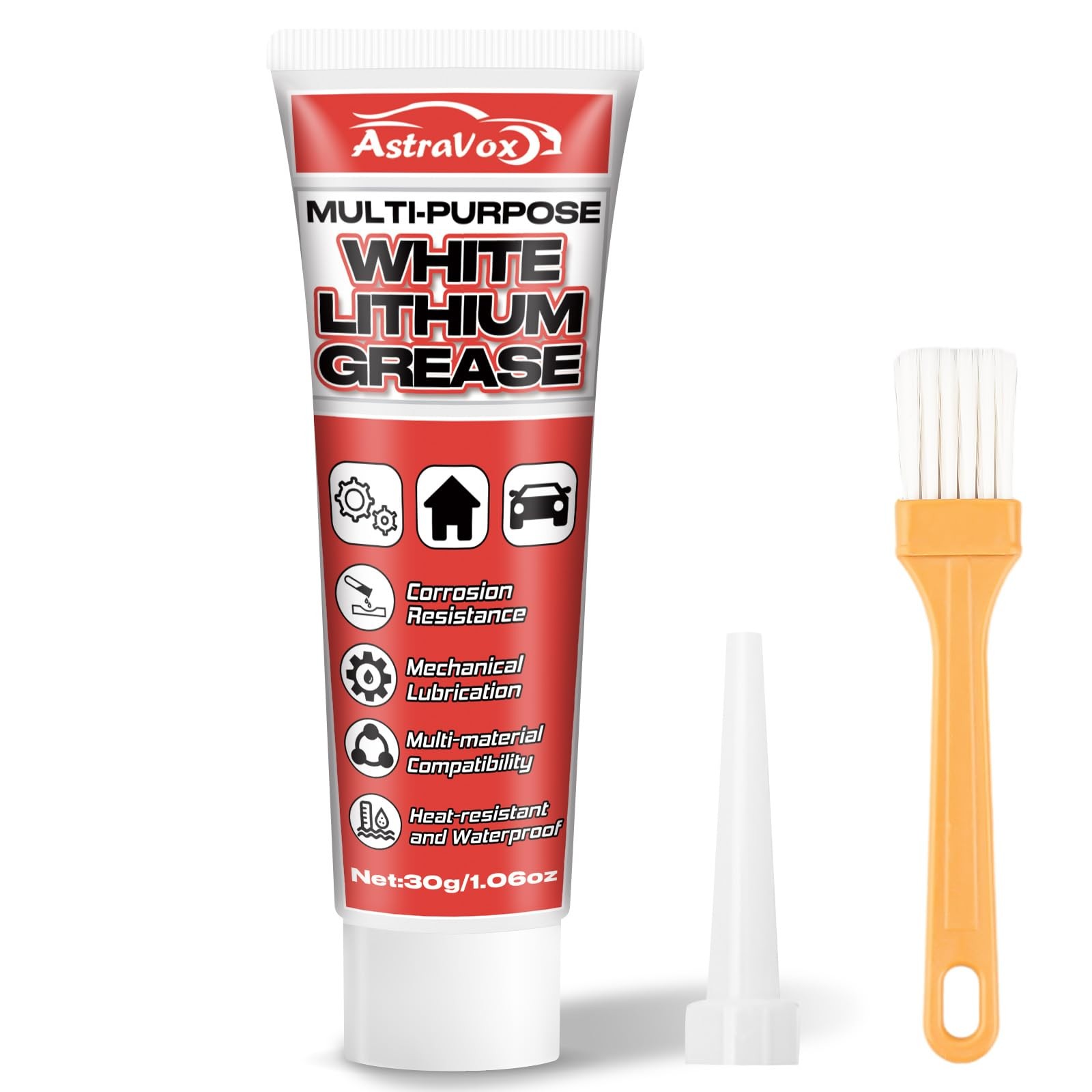 AstraVox White Lithium Grease, Multi-Purpose Lubricant Grease with…