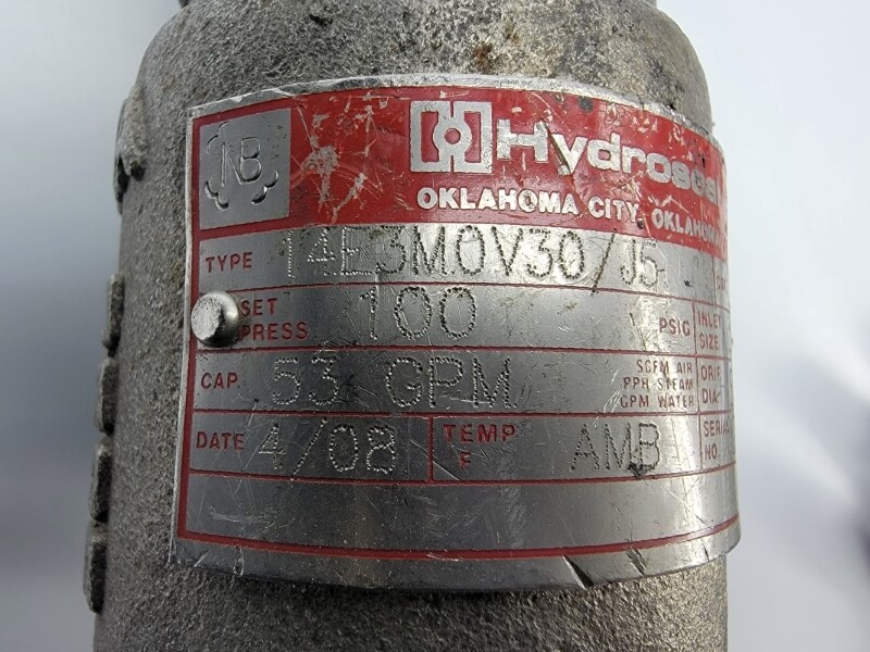 HYDROSEAL 14E3M0V30/J5 100PSI 1.0″ NSNP