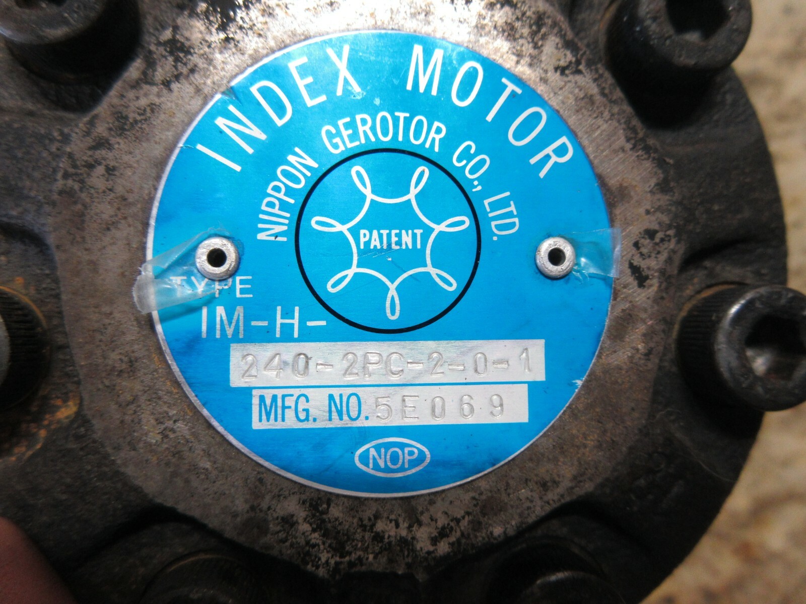 NIPPON INDEX MOTOR IM-H-240-2PC-2-0-1 MFG 5E069 1M-H-240-2PC-2-0-1 WARRANTY