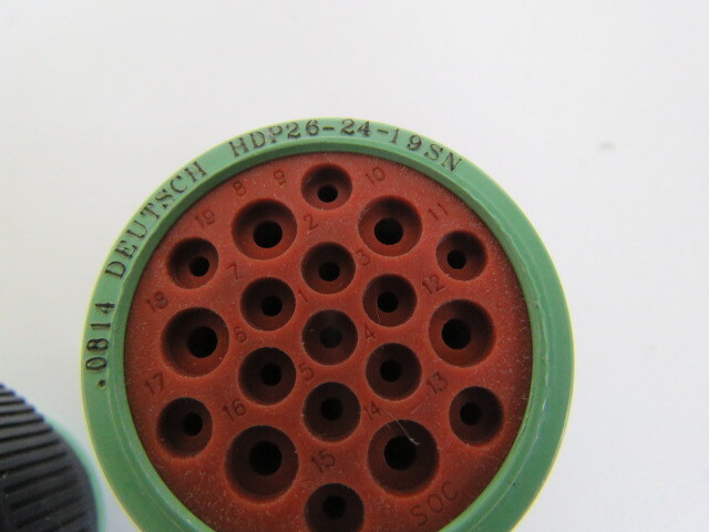 Deutsch HDP26-24-19SN Qty of 1 per Lot 19 Position Circular Connector Plug Hous