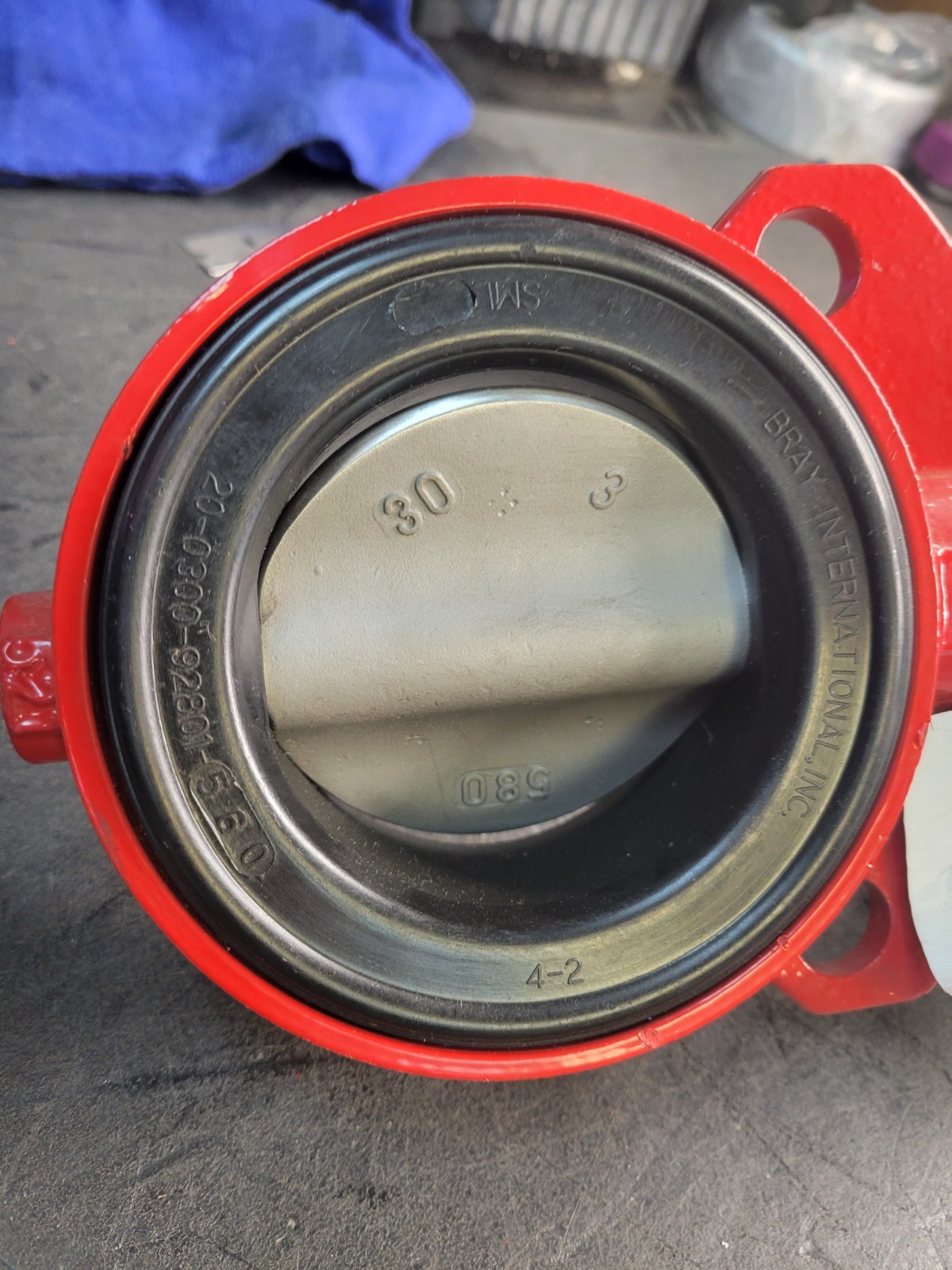 Bray Controls #92-0830-11300-532 Actuated Butterfly Valve.