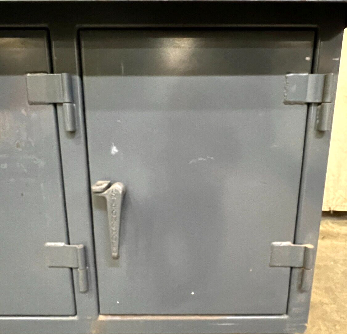 STRONG HOLD WORKBENCH CABINETS 60″ OAL 34-1/2″ WIDTH UPPER SHELF 60-3/8″