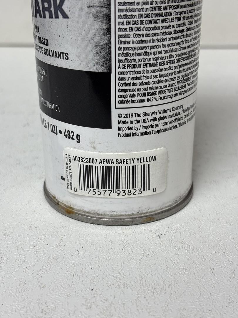 (Lot of 5) Krylon Quik Mark A03823007 APWA Safety Yellow 17oz GHA-SS2