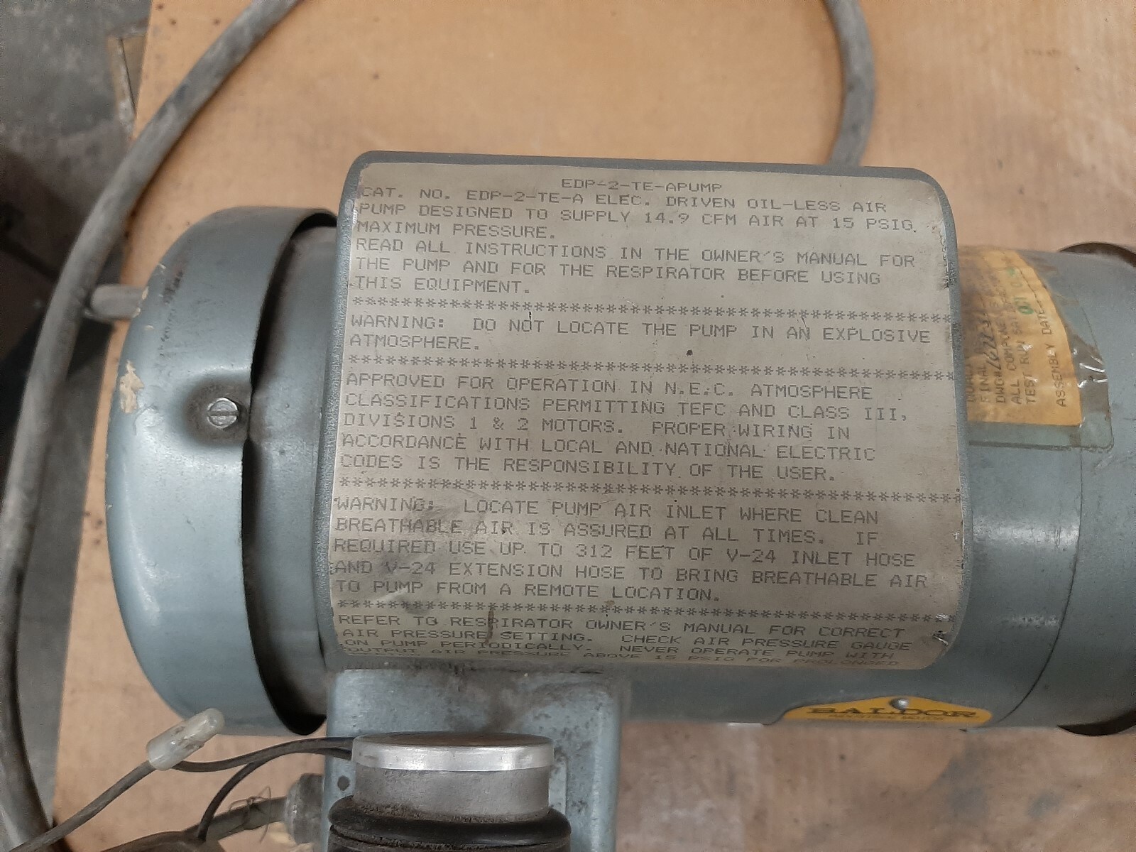 Bullard Free Air Pump