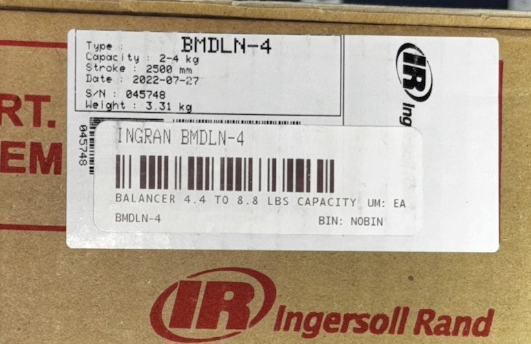 New Ingersoll Rand 4.4-8.8 LB Medium Duty Tool Balancer BMDLN.4