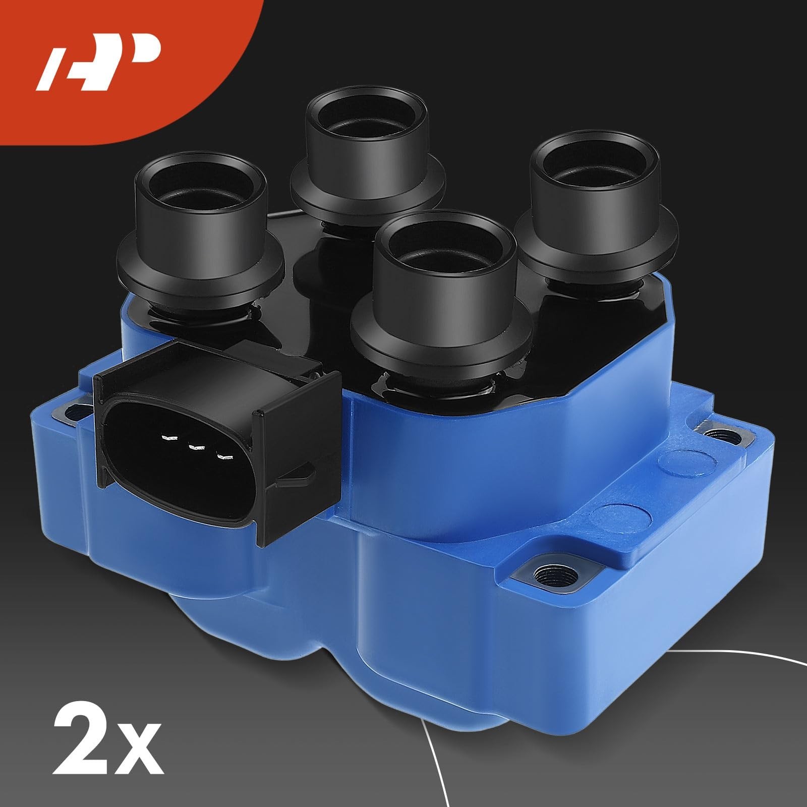 A-Premium 2x (Blue) Ignition Coil Pack and 8x Iridium Spark Plugs | Compatibl…