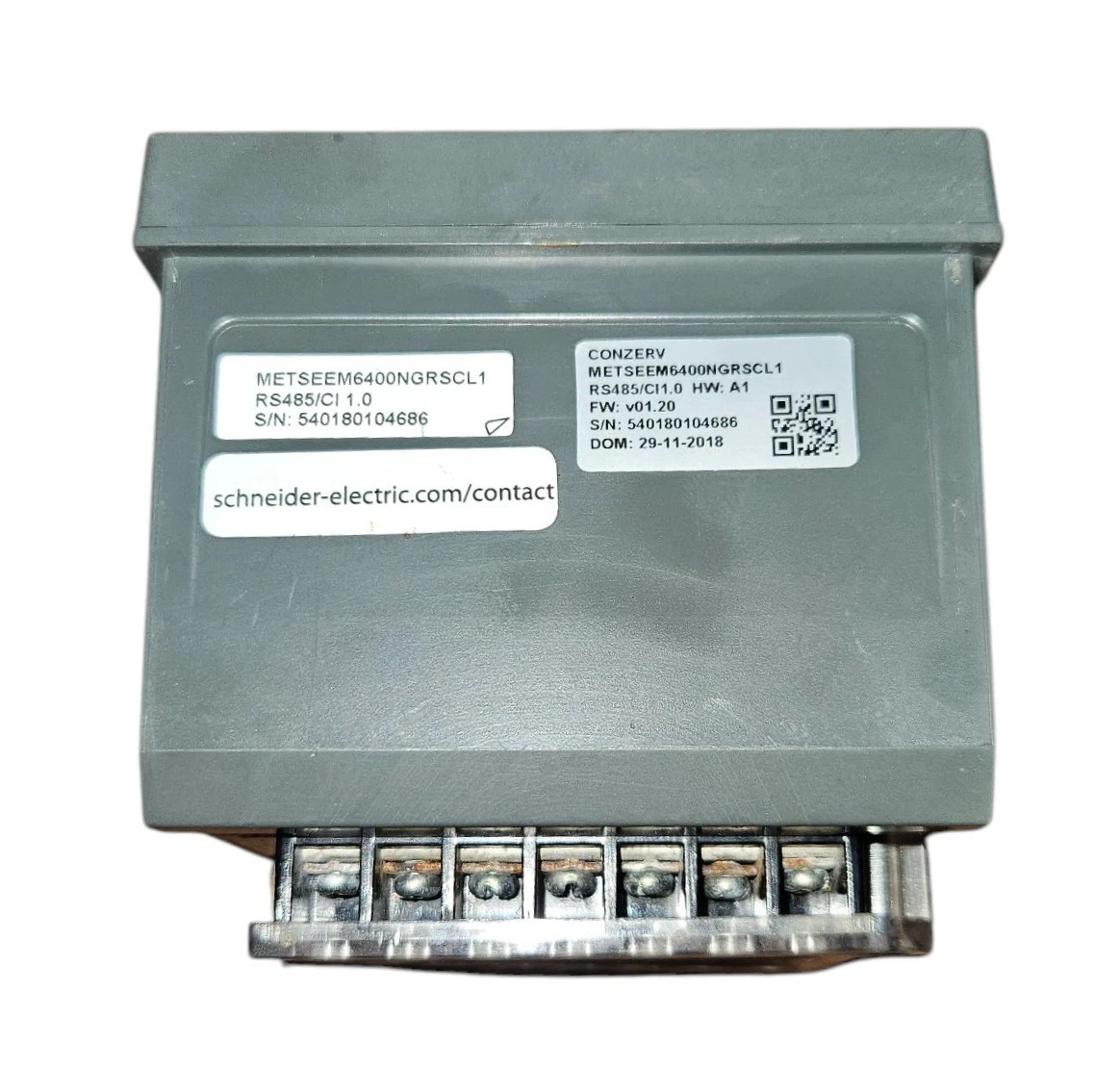 SCHNEIDER ELECTRIC CONZERV EM6400NG POWER AND ENERGY METER METSEEM6400NGRSCL1