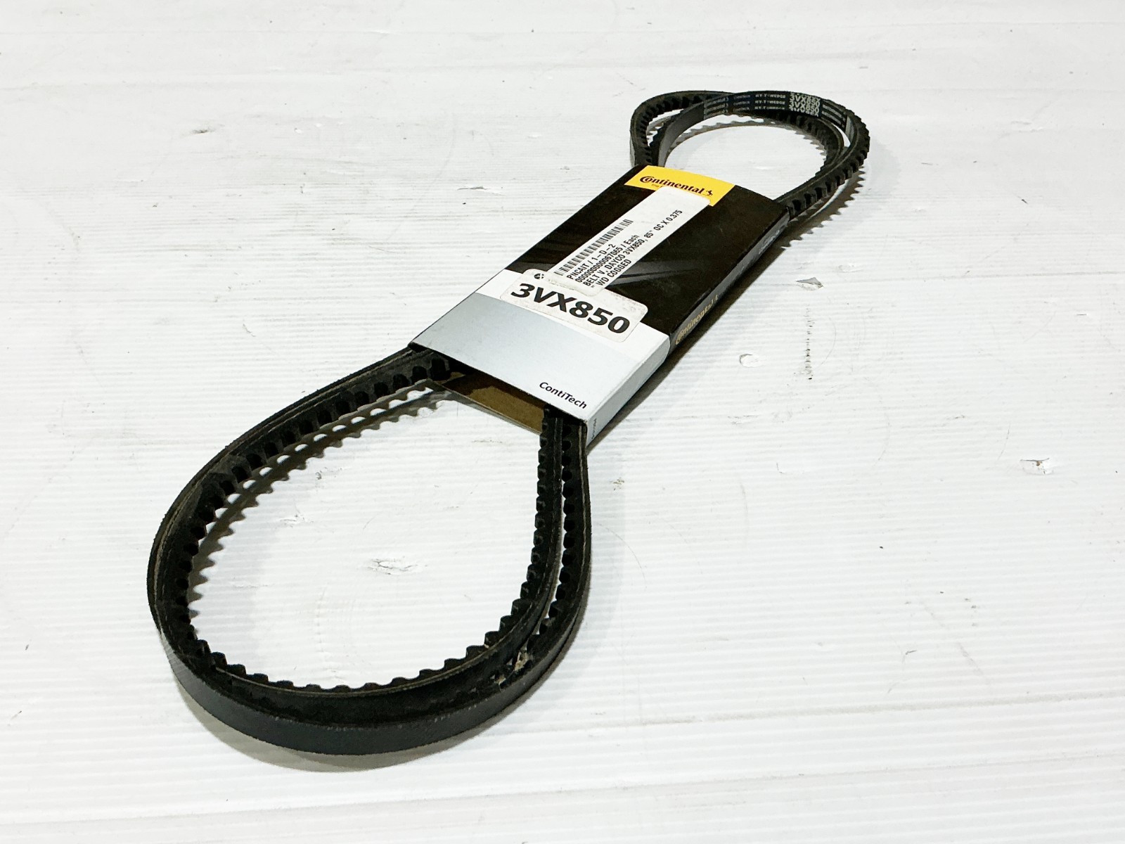 New Lot of 2 Continental 3VX850 Cogged V-Belt 85″ OD 0.38Width 1 Rib – No Box