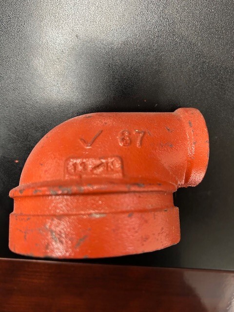 3″ x 1″ End of Run Elbow FireLock 67 Victaulic FireLock 67 FC38067P00