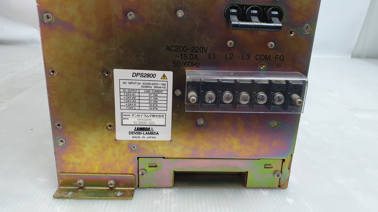 Densei-Lambda DPS2800 Career Station Block DC Power Supply TEL Lithius 612N06-02