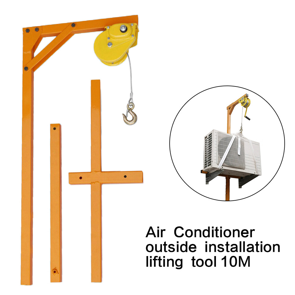AC Air Conditioner Outside Installation lifting Tool 10M Bracket Crane Tool USA