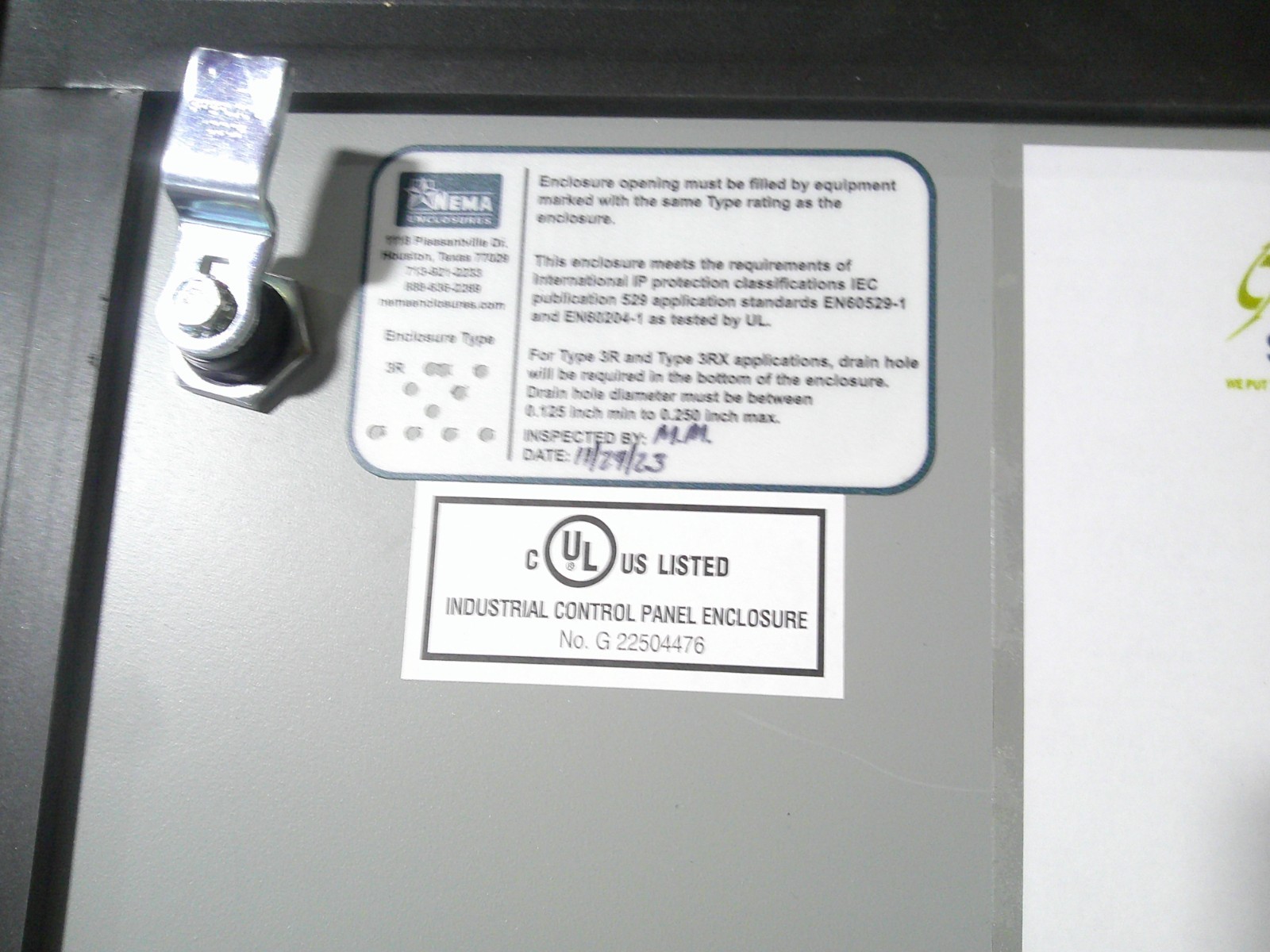 NEW power temp systems Generator Quick Connect Docking Panel QCPBW4L2MRTS100