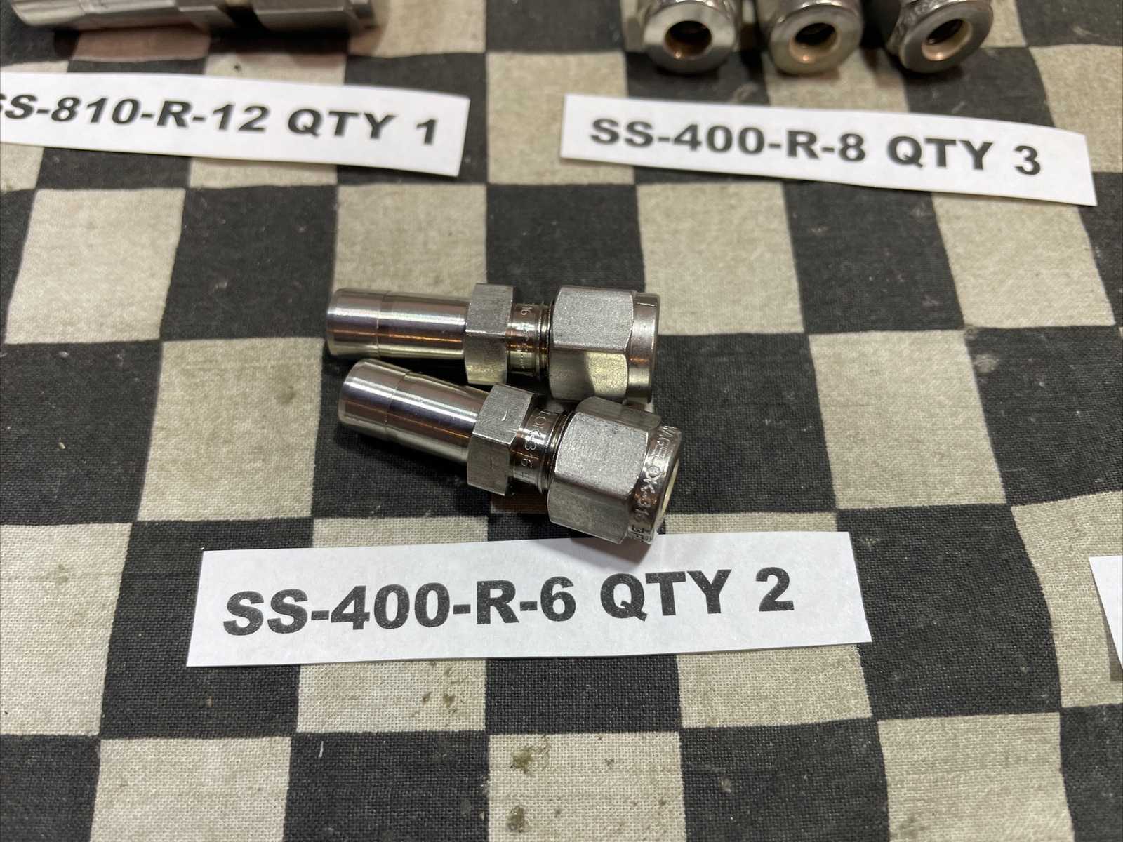 SS-810-R-12 SS-400-R-8 SS-200-R-8 SS-400-R-6 SS-400-R-4 SS-601-PC LotOf9#1639F22