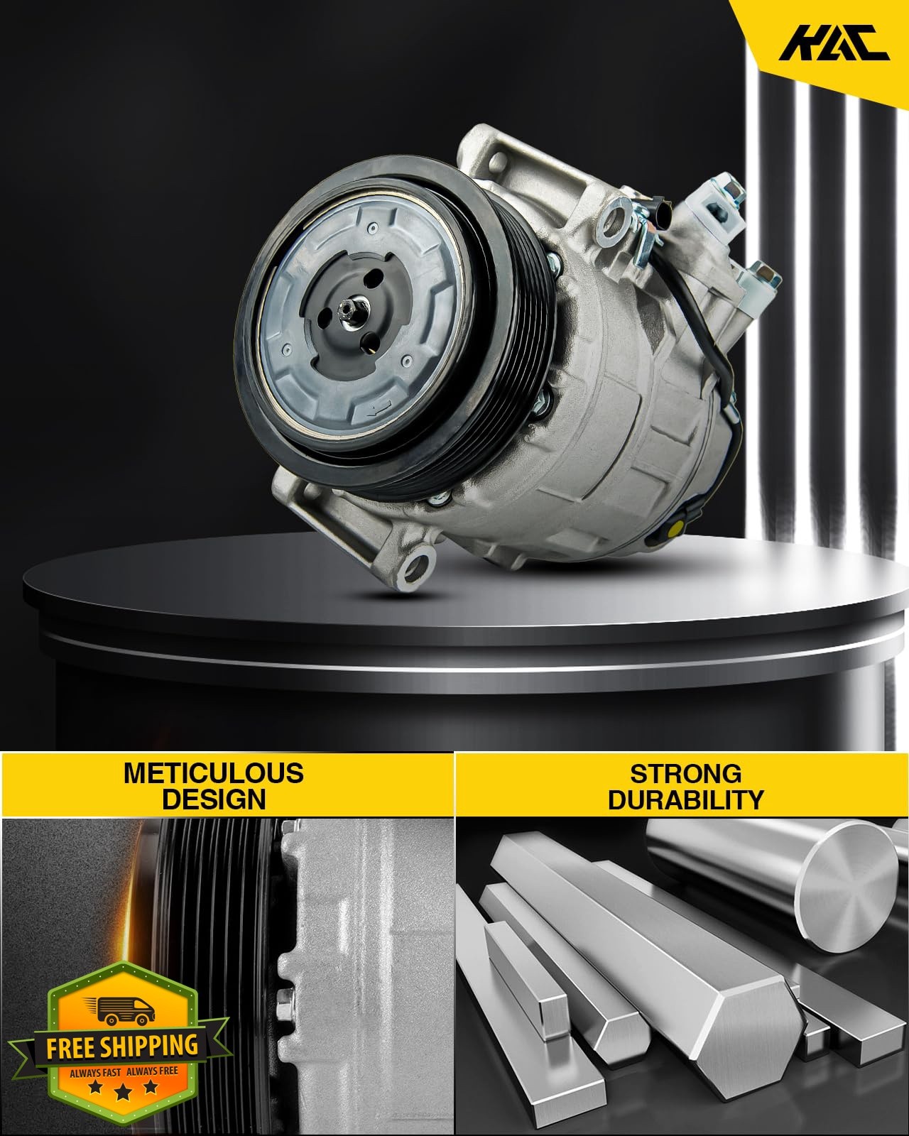 KAC A/C Compressor 58886 for Acura TSX 04-08
