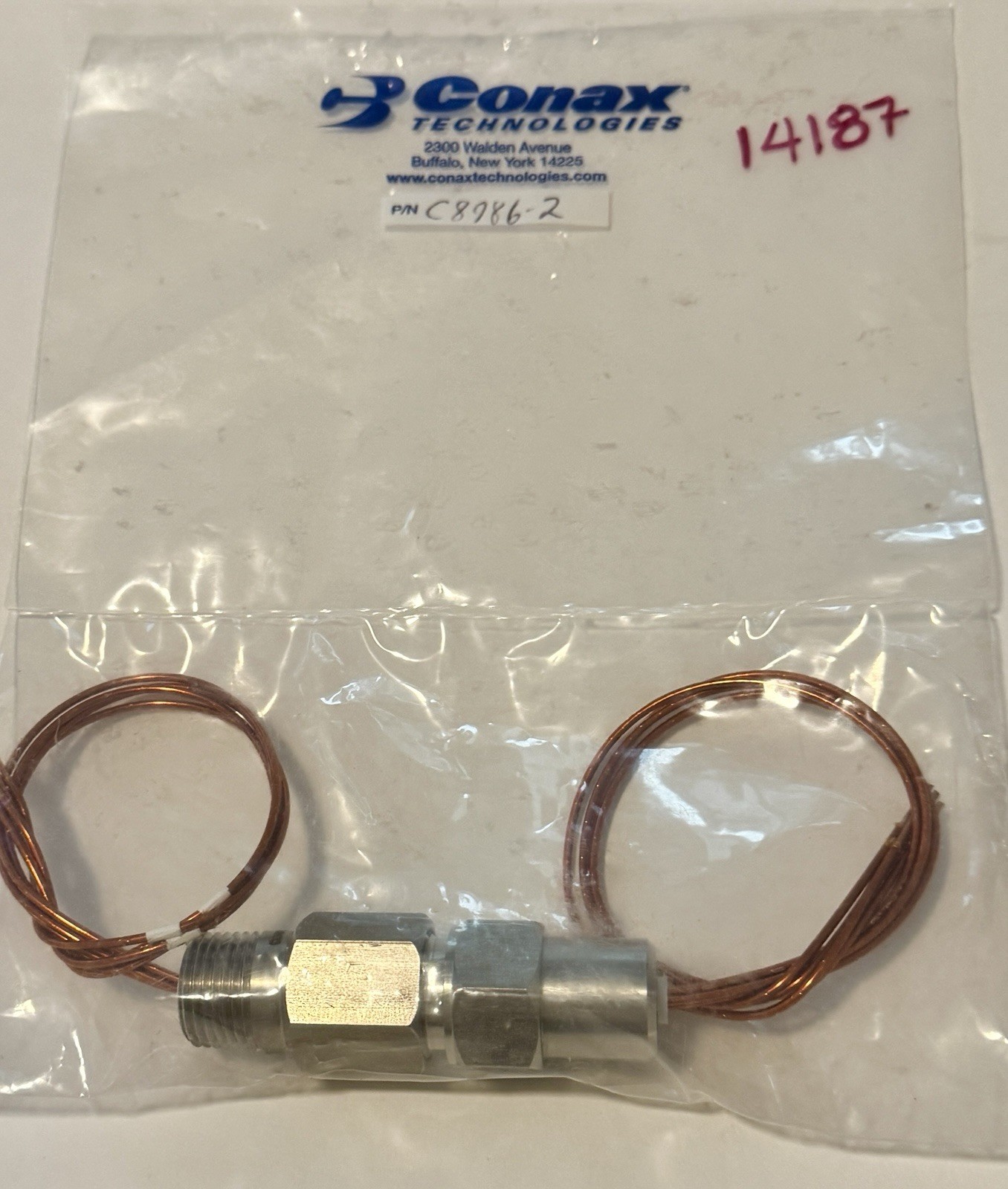 CONAX TECHNOLOGIES FEEDTHROUGH PL(SWM4/S316L)-16-B4-T C8986-2