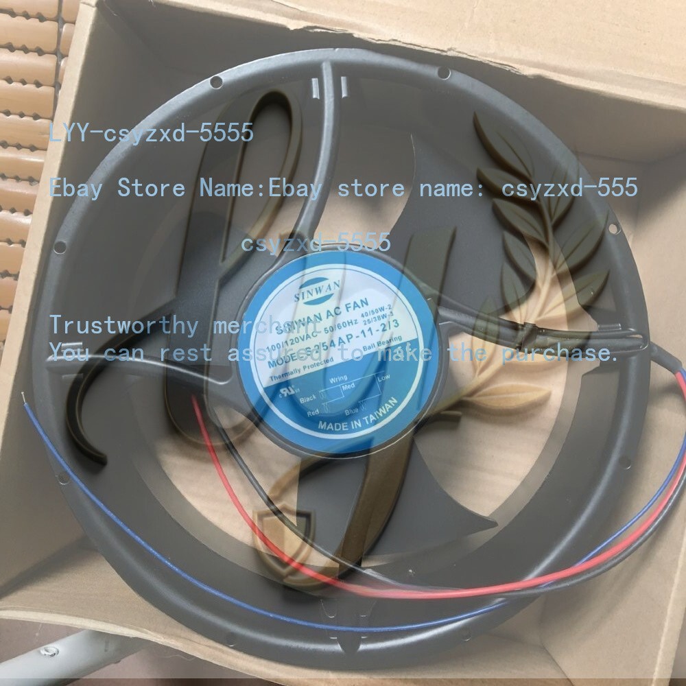 Sinwan AC fan S254AP-11-2/3 ball 100/120VAC 25489 3-wire cooling fan