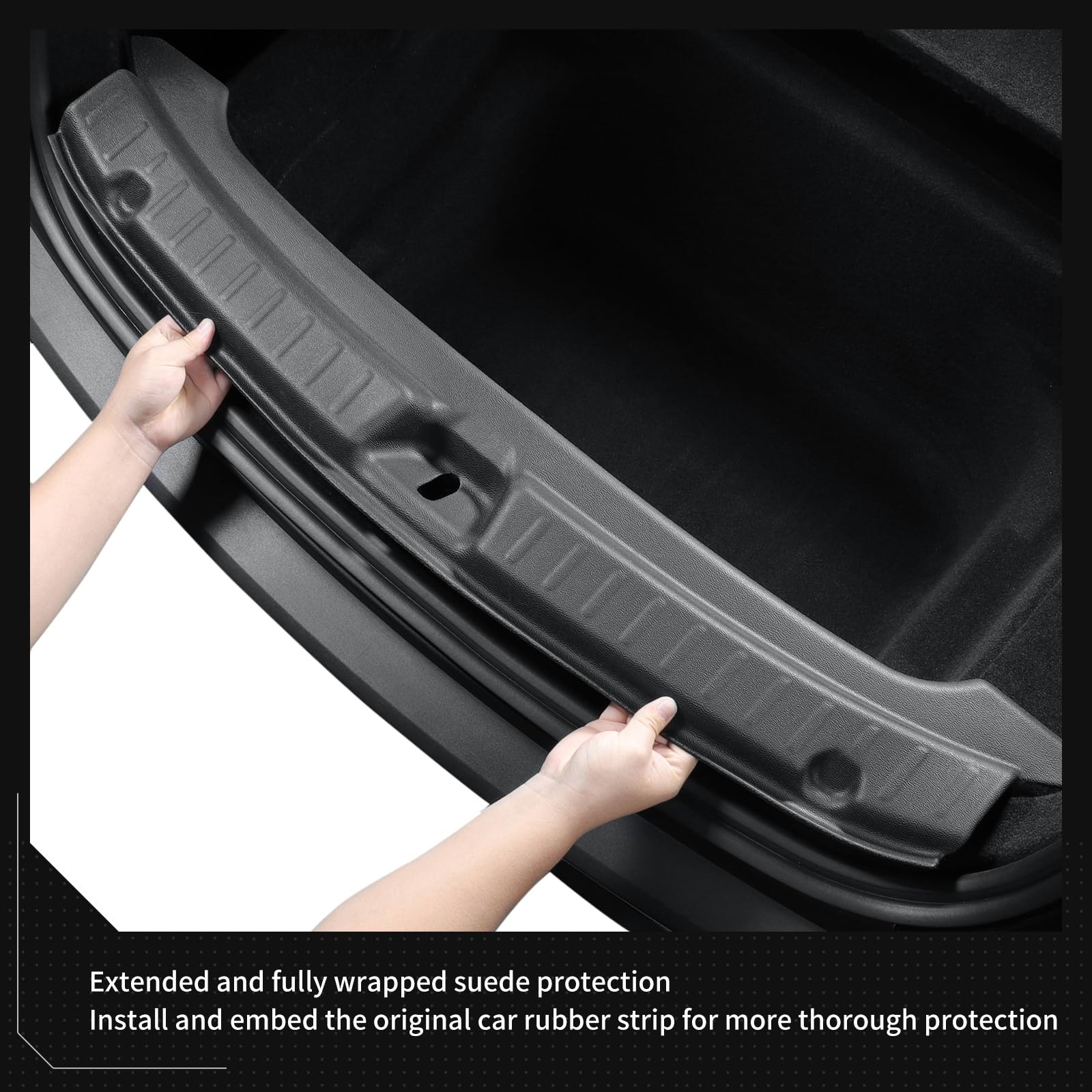 2PCS Trunk Tailgate Mat & Rear Bumper Guard for Tesla Model Y Juniper 2025 20…