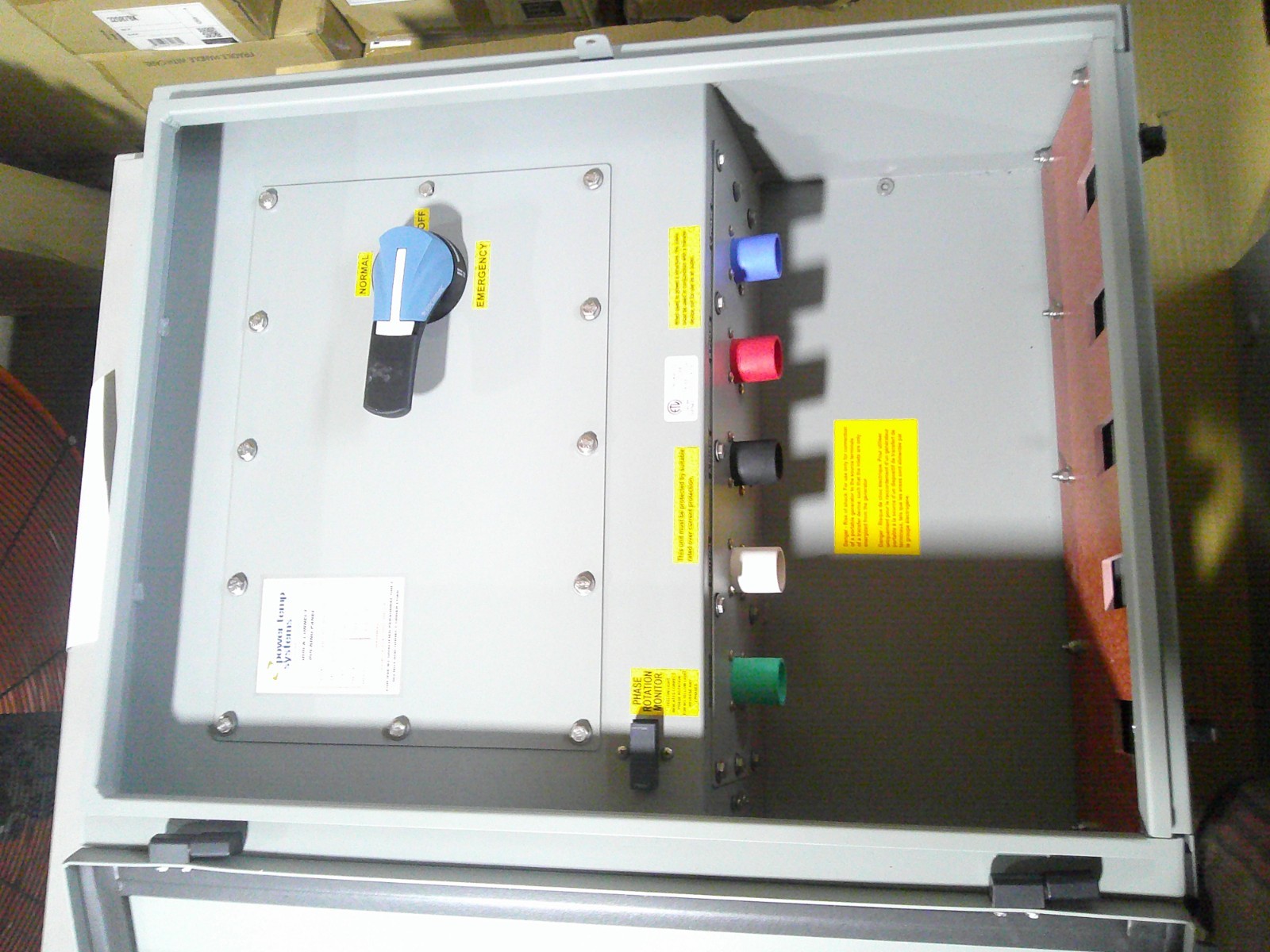 NEW power temp systems Generator Quick Connect Docking Panel QCPBW4L2MRTS100