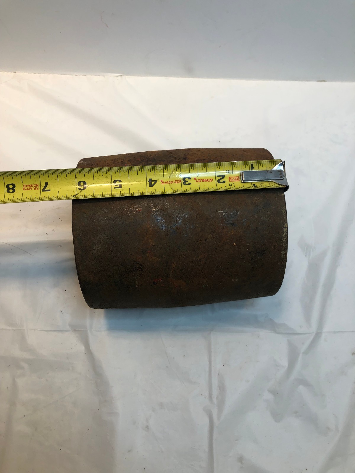 Vintage Flat Pulley Tractor Green Steel Engine – Oliver? John Deere? 5″ Diameter