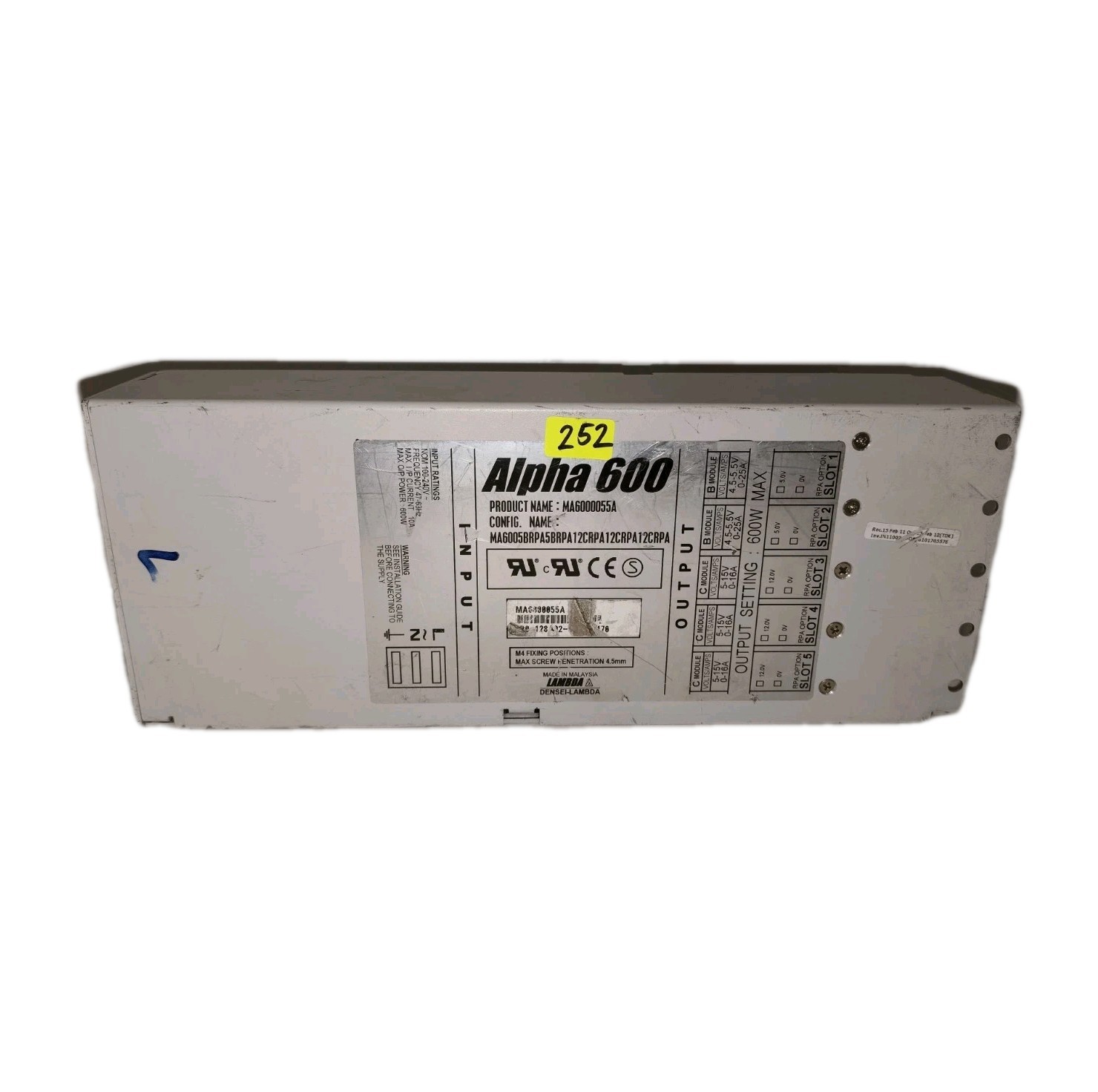 Densei-Lambda MA6000055A MA6005BRPA5BRPA12CRPA12CRPA12CRPA Power Supply