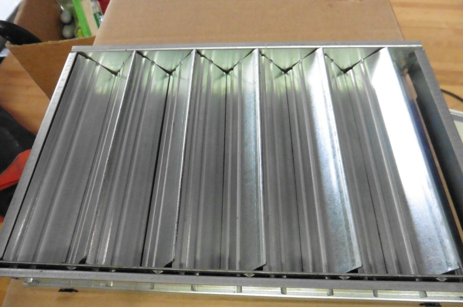 One Krueger louver Grill 12×8 baffle LOBD metal HVAC