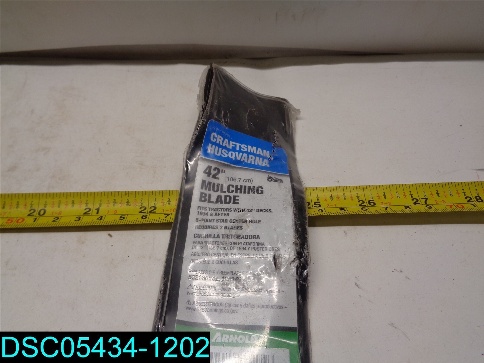 Part 4901100021 CRAFTSMAN Blade-Ayp 42 Mulch 134149, by Arnold